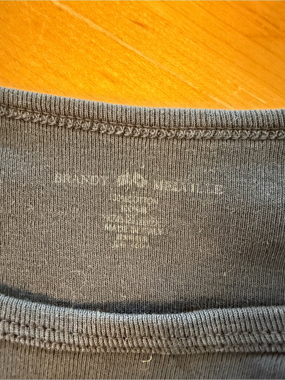 Brandy Melville Long Sleeve Crew Neck Top - Blue - Picture 3 of 3